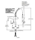 98001MN-2C pre Rinse Kitchen Faucet With Pull abajo del espray proveedor